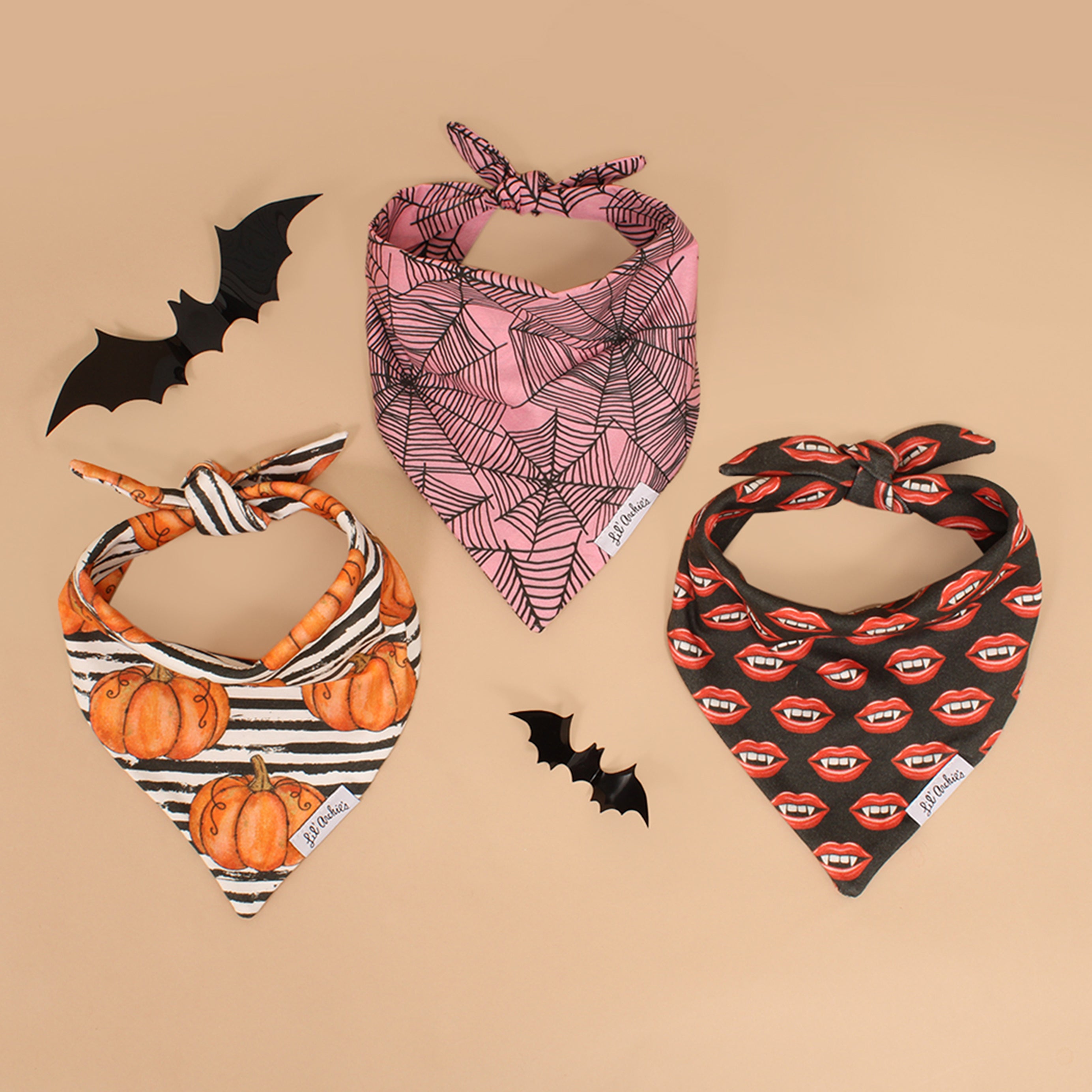 Pink Webs - Dog Bandana