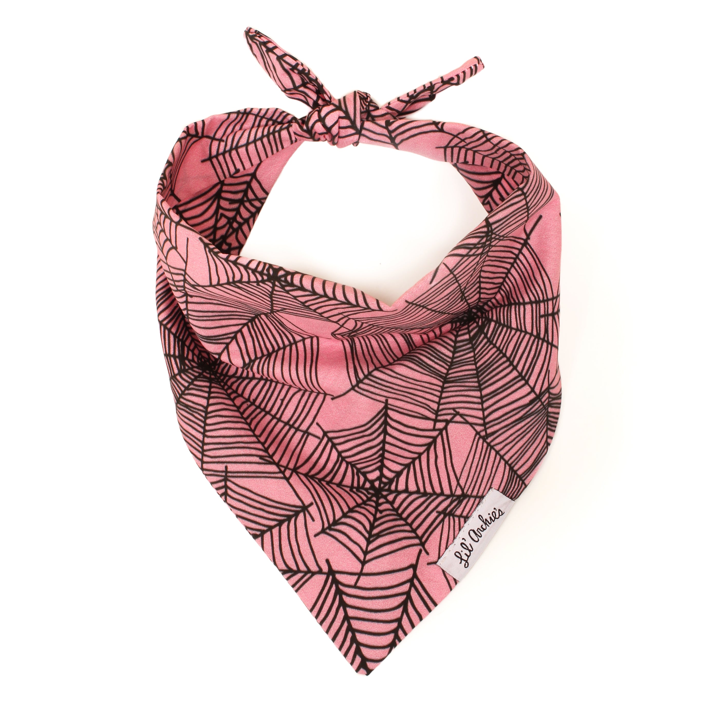 Pink Webs - Dog Bandana