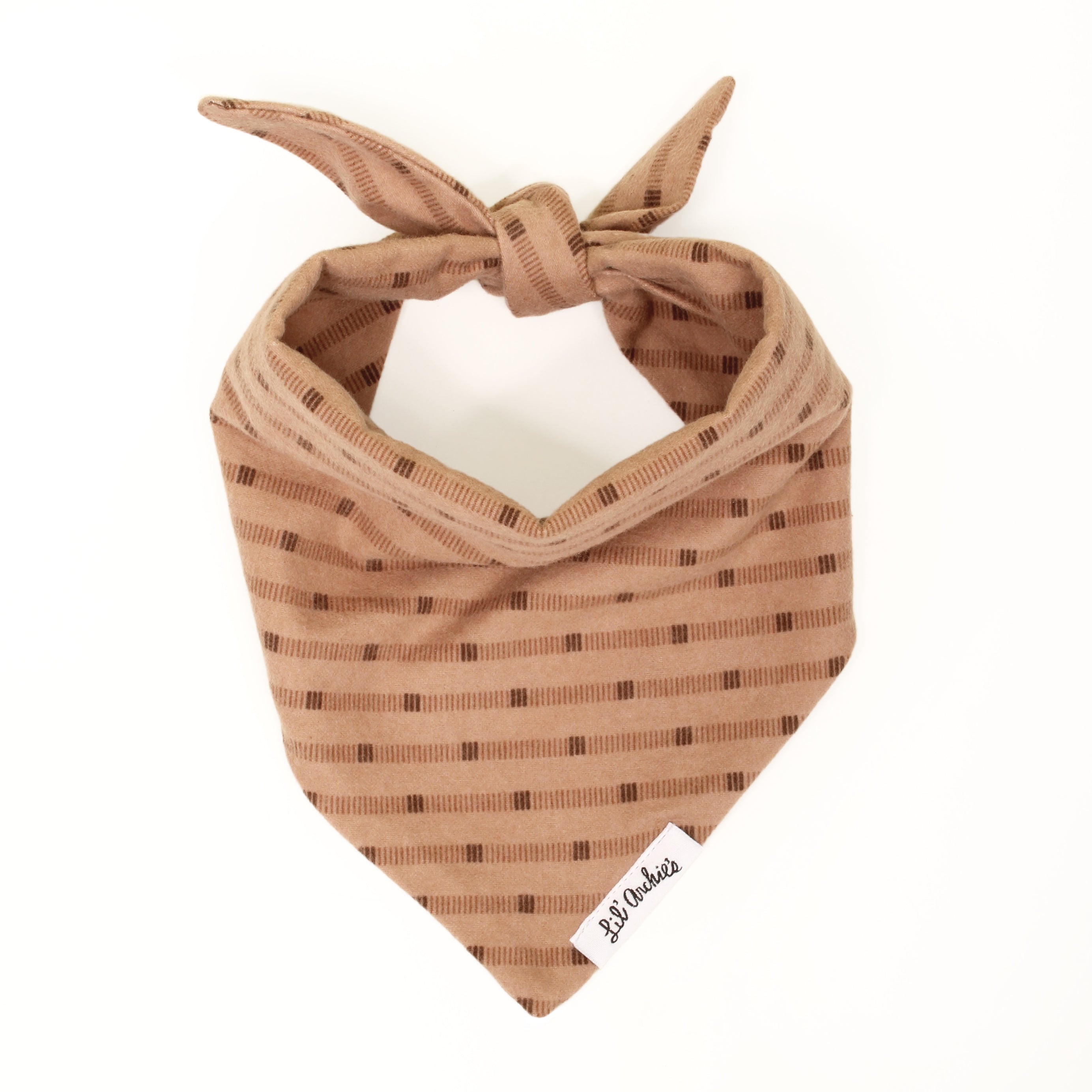 Modern Mocha Flannel - Dog Bandana
