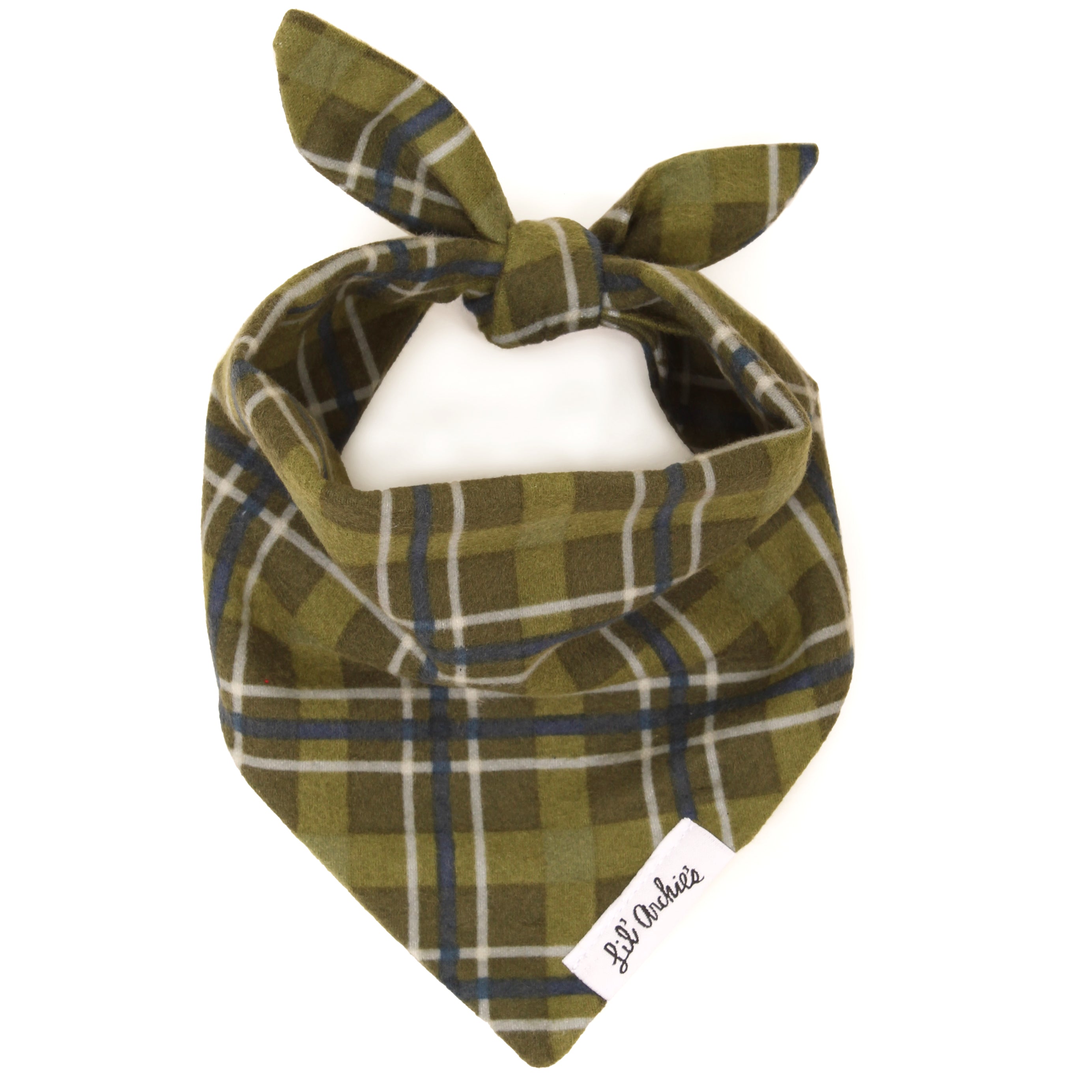 Forest Plaid- Dog Bandana