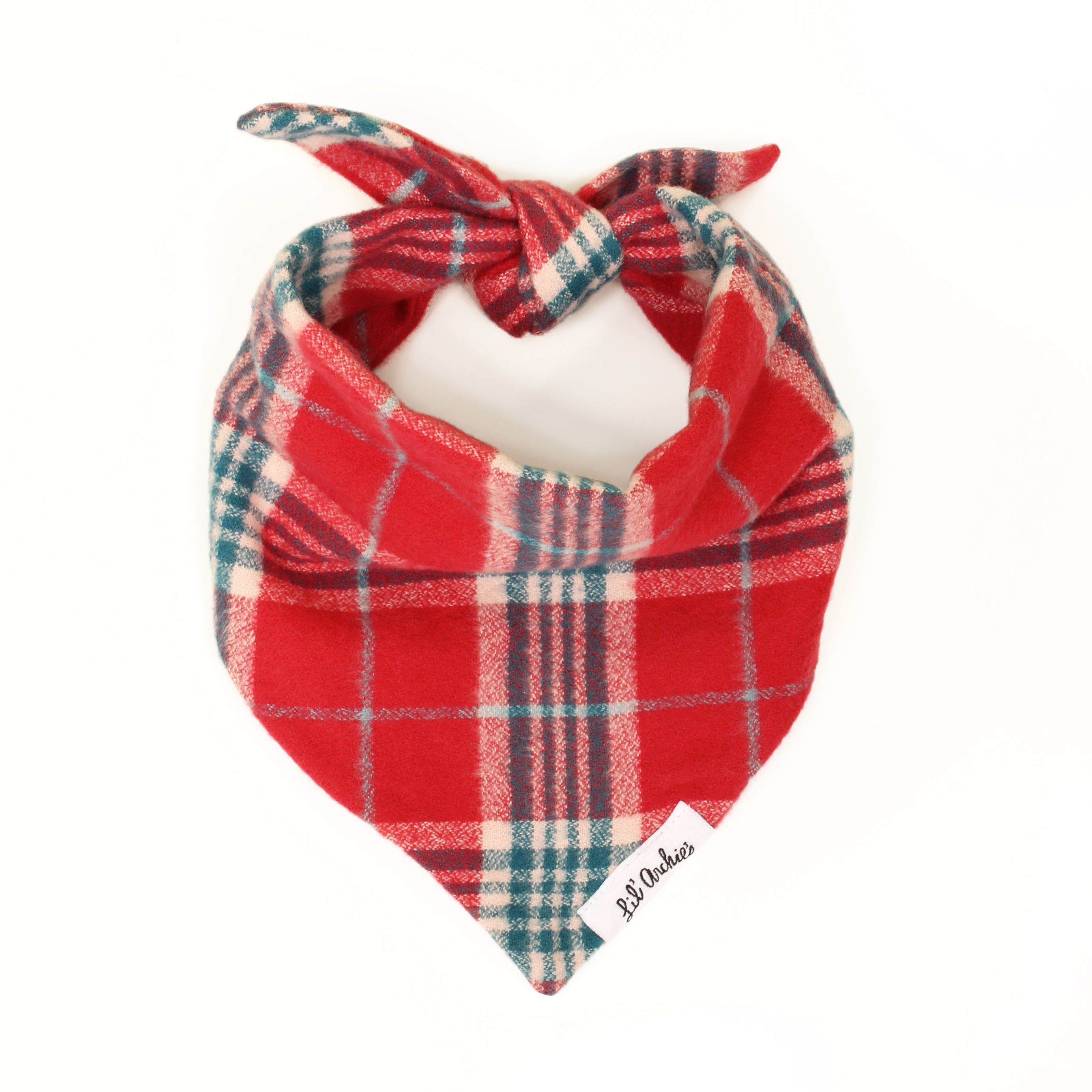 Winterberry Plaid Flannel - Dog Bandana