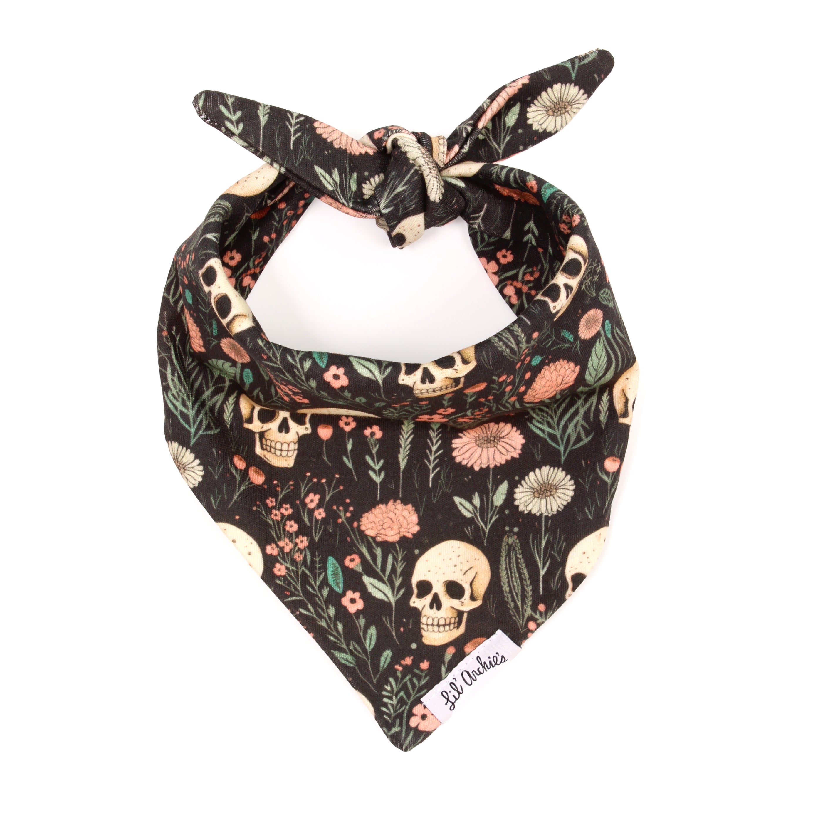 Lil Archie s Happy Skulls Halloween Dog Bandana Small