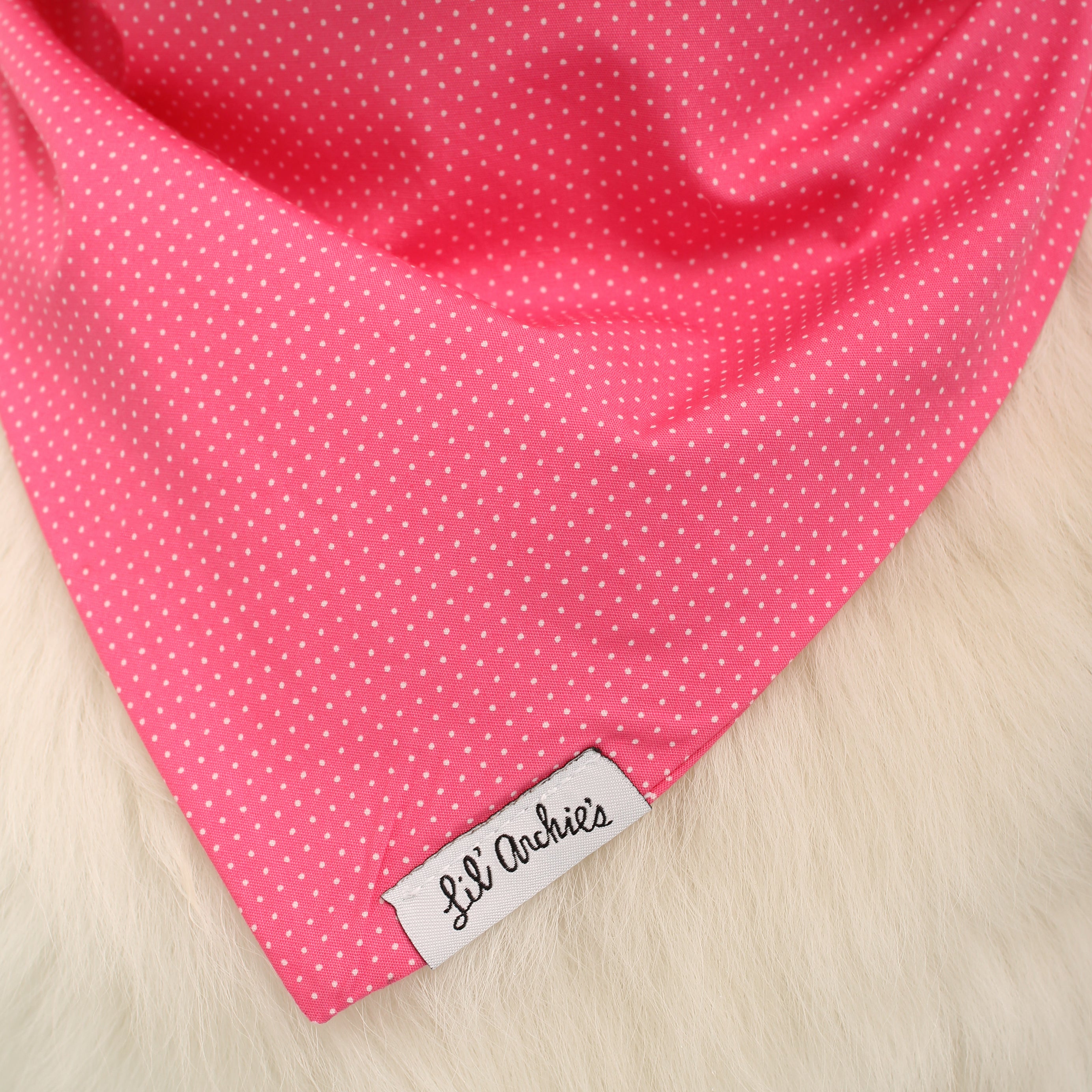 Hot Pink Dot - Dog Bandana