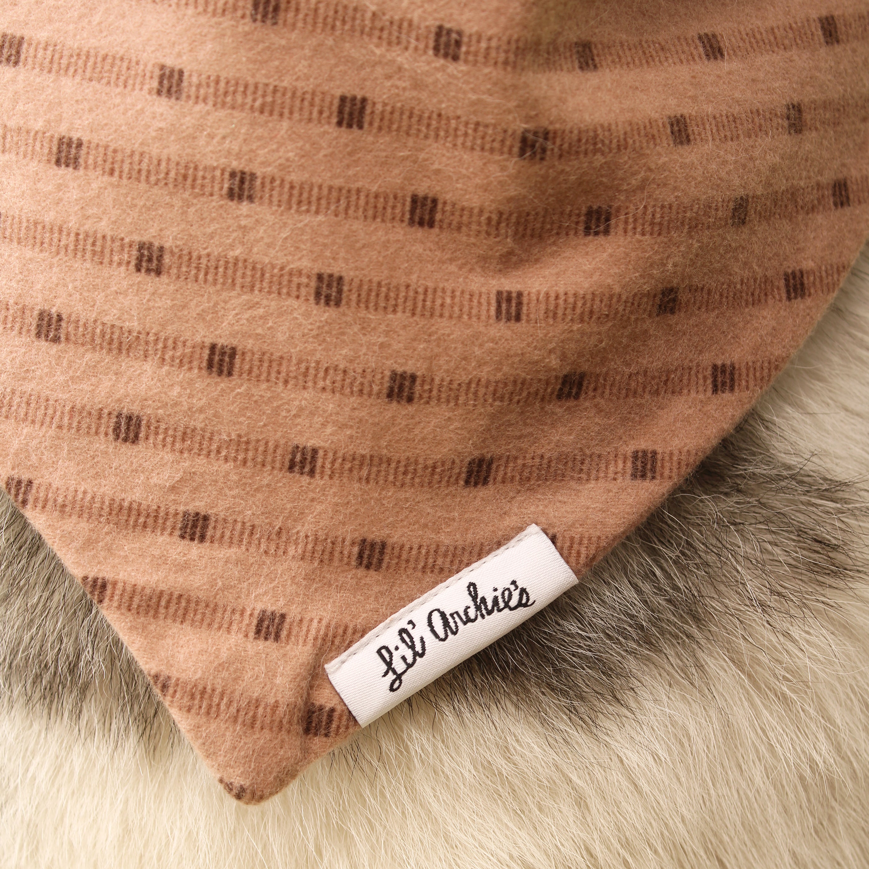 Modern Mocha Flannel - Dog Bandana