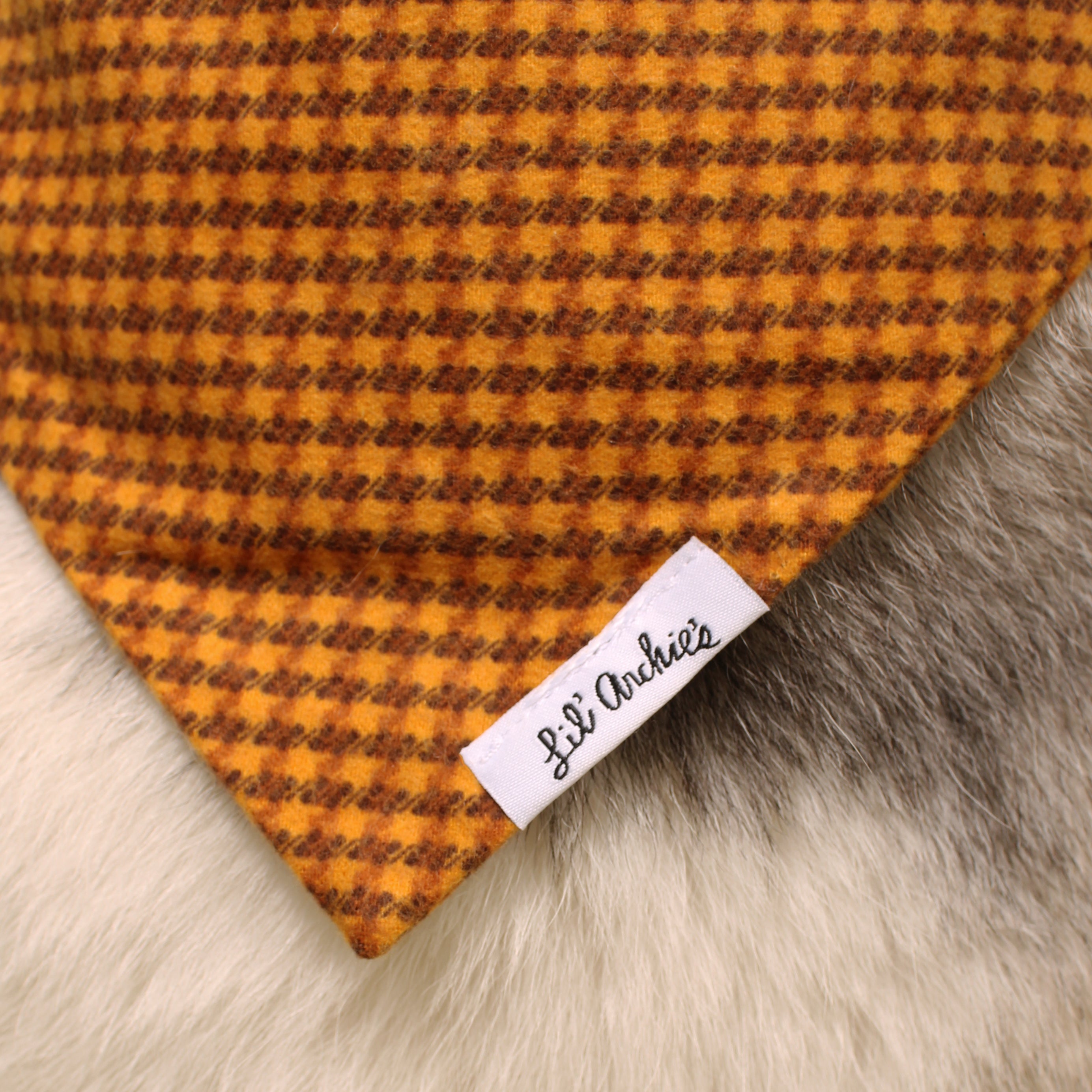 Golden Spice Flannel- Dog Bandana