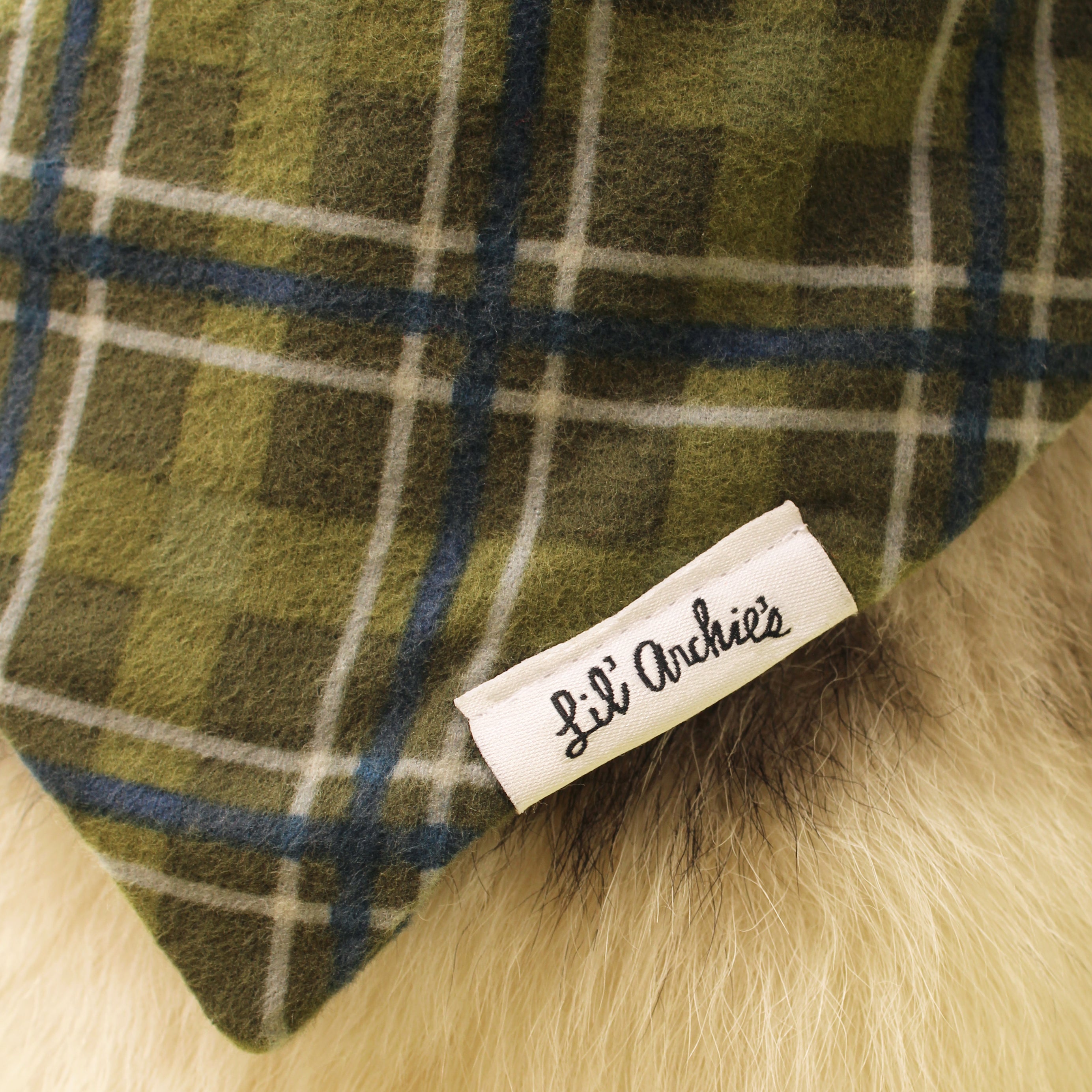 Forest Plaid- Dog Bandana