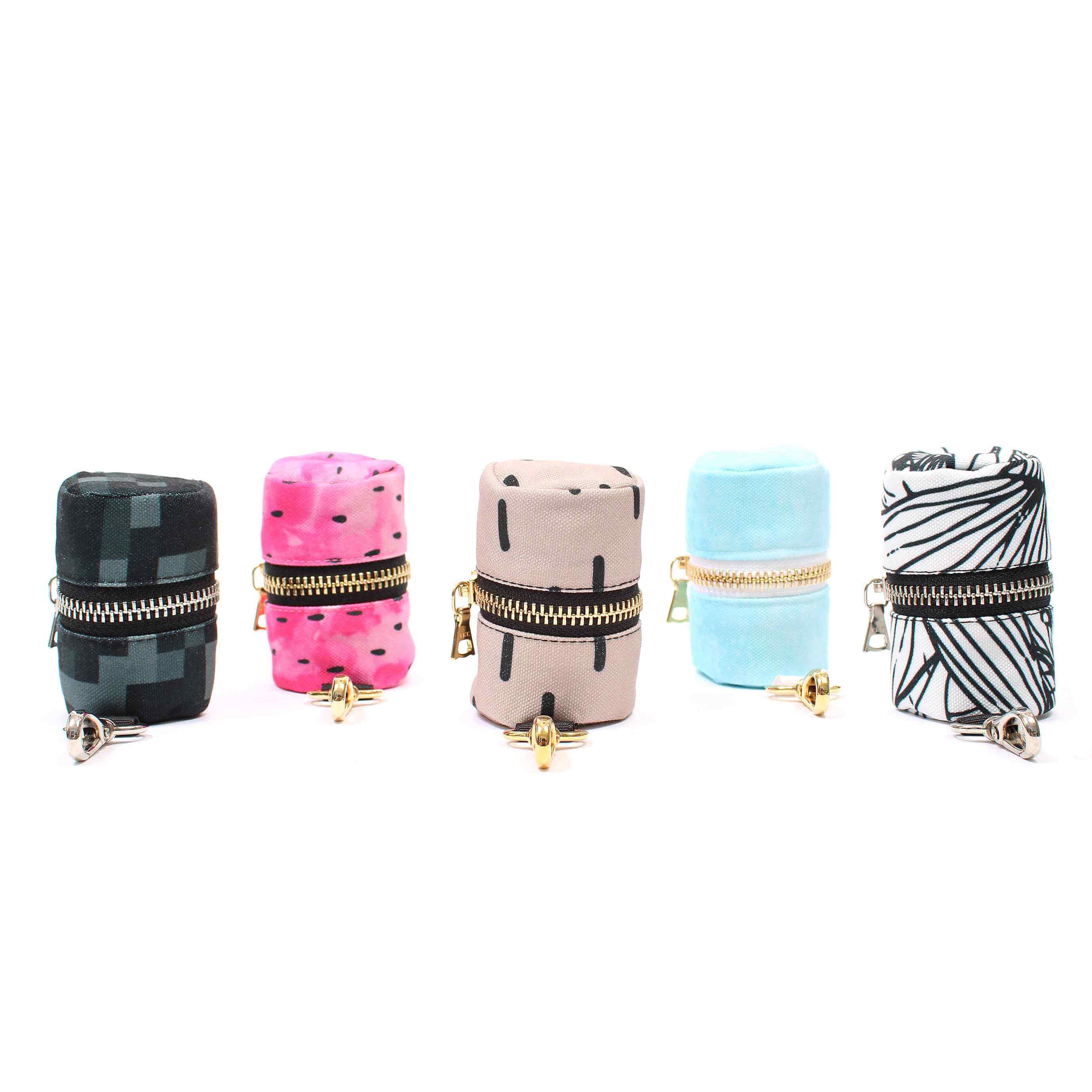 Black & White Tropical - Dog Waste Bag Dispenser