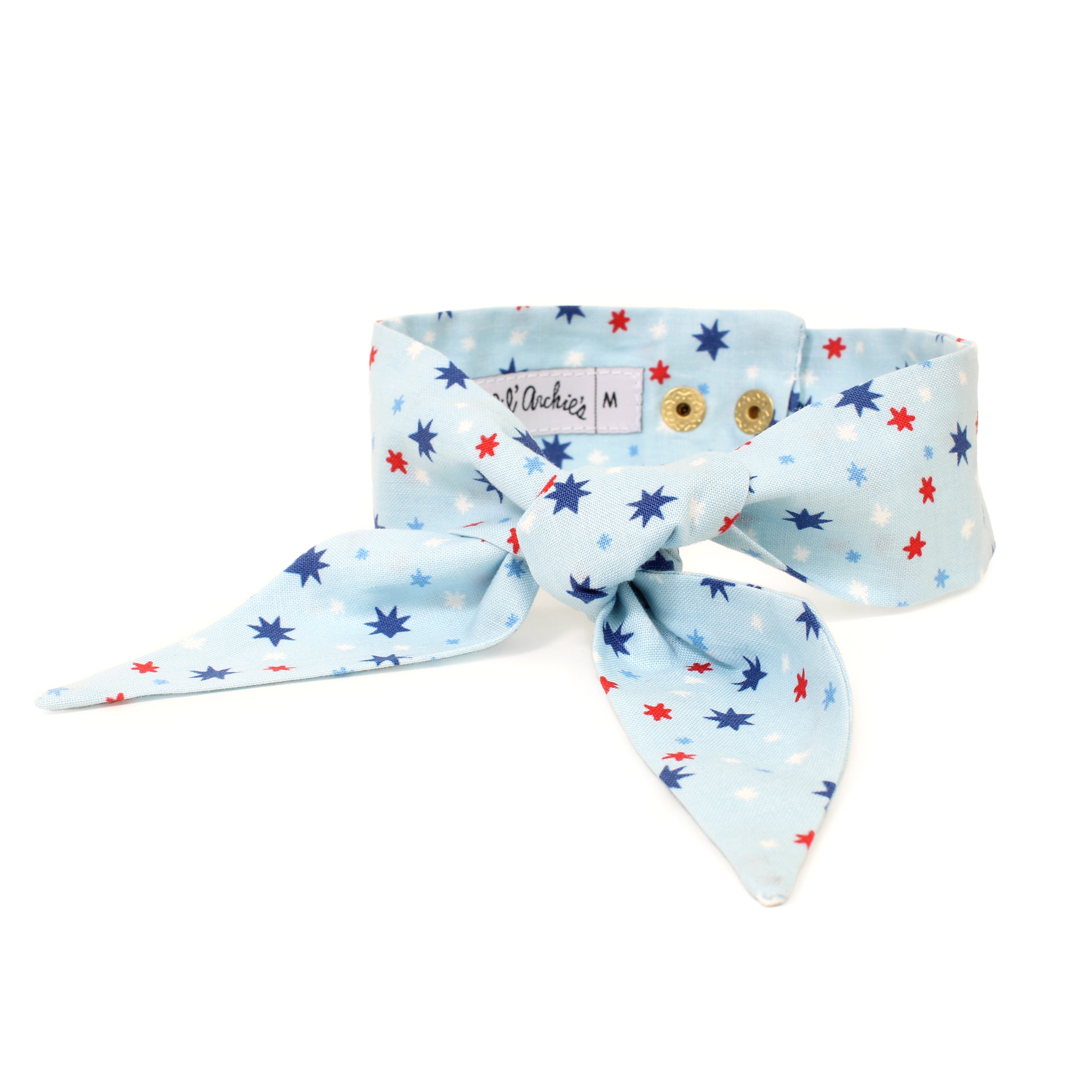 Happy Stars - Frenchie Twist Dog Necktie