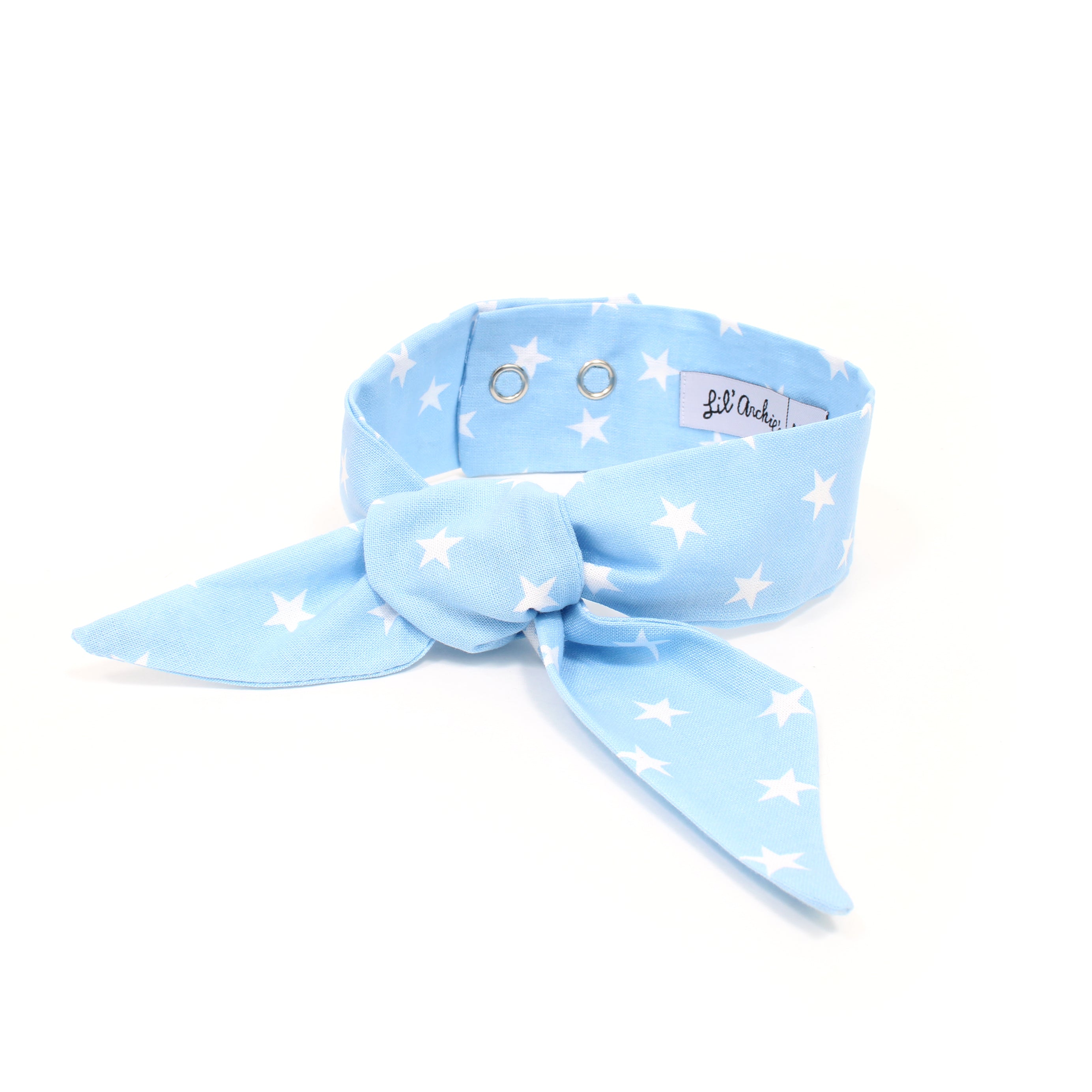 Sweet Blue Star - Frenchie Twist Dog Necktie