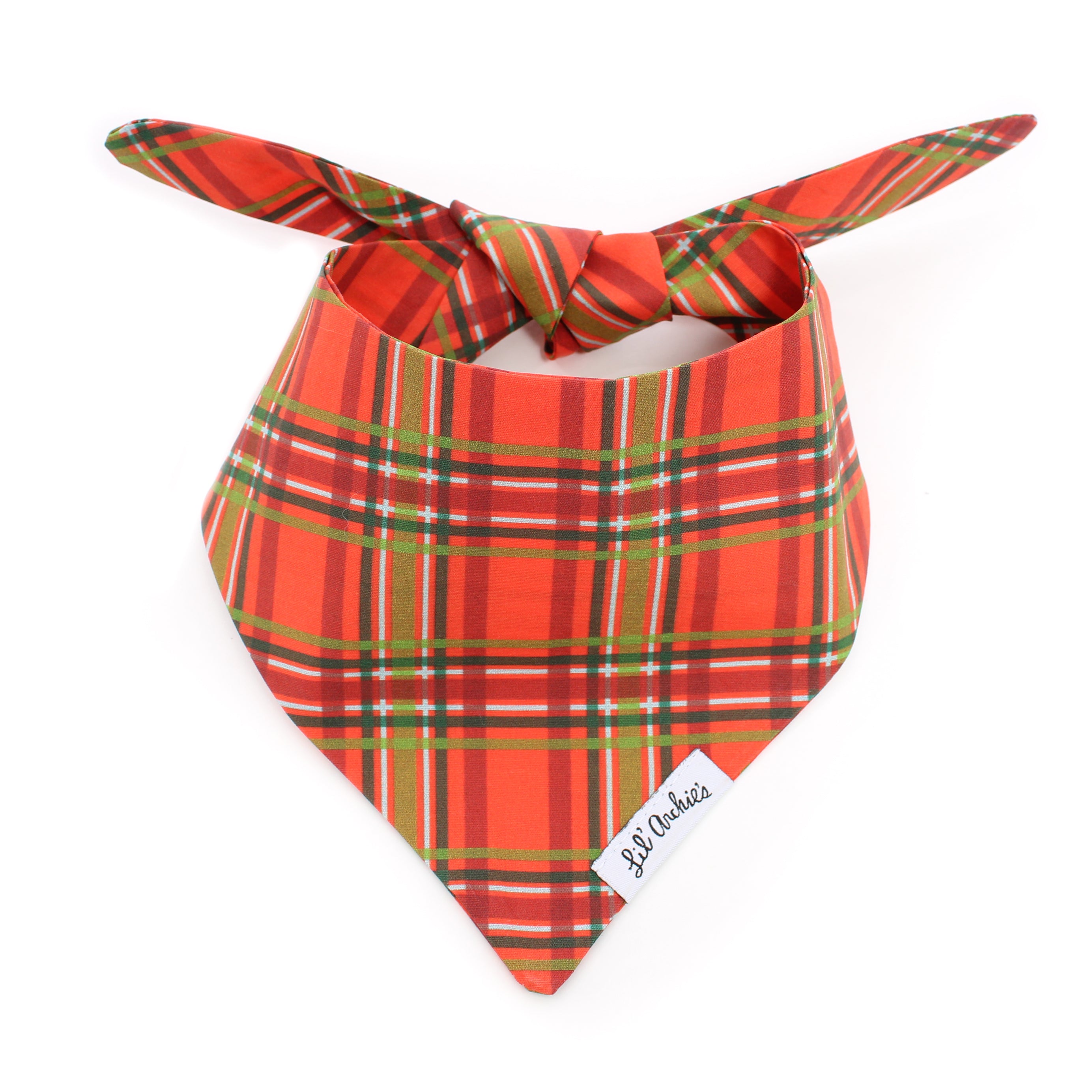 Joyful Plaid - Slimline Dog Bandana